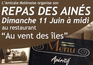 L’Amicale Molénaise organise son REPAS DES AINÉS